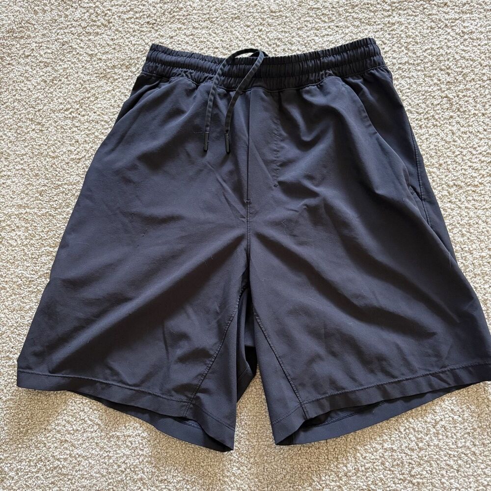 Lululemon Pace Breaker Athletic Shorts Mens Black Size M Drawstring Running Gym